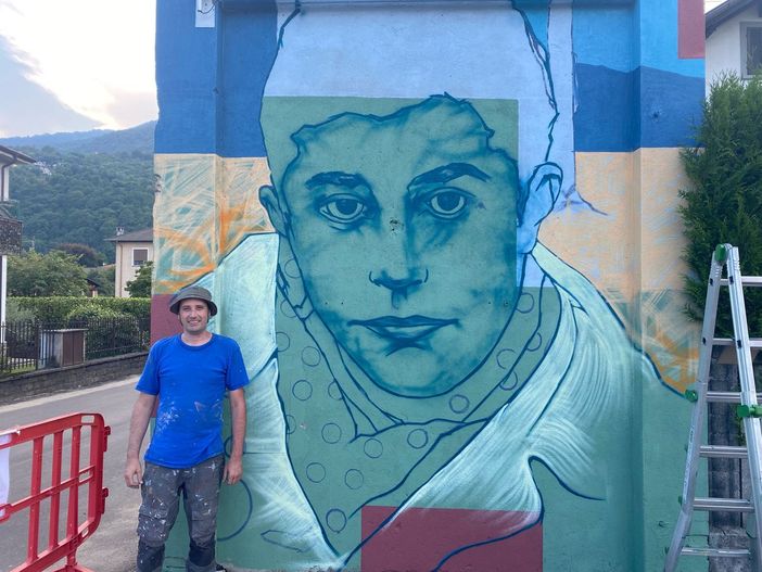 Un murales per ricordare il partigiano Antonio Realini