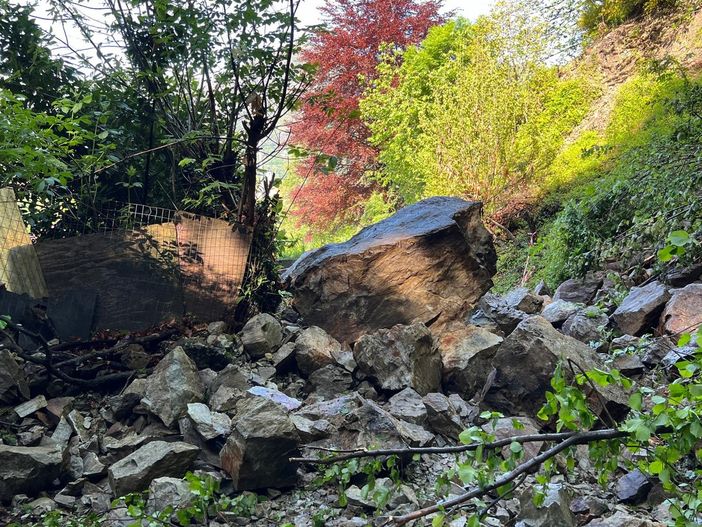 Conclusi i lavori di disgaggio sulla strada per l'Alpe Selviana Conclusi i lavori di disgaggio sulla strada per l'Alpe Selviana