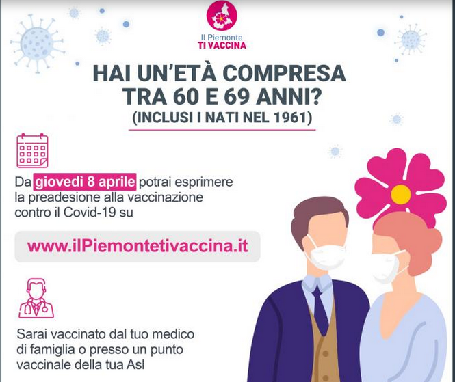 Vaccinazione covid, al via giovedì le prenotazioni per gli over 60