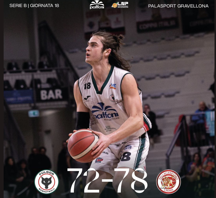 Ko casalingo per la Paffoni, battuta da Crema 78 a 72