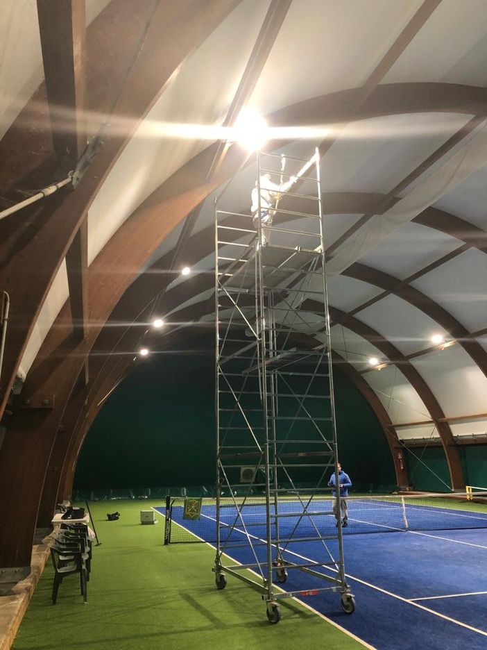 Di nuovo al suo posto il tendone dell'Asto Di nuovo al suo posto il tendone dell'Asto