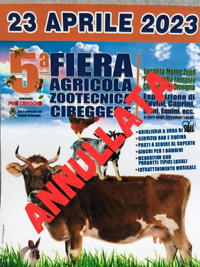 Annullata la Fiera Agricola Cireggese