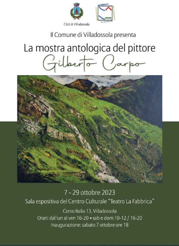 Alla Fabbrica la mostra antologica del pittore Gilberto Carpo