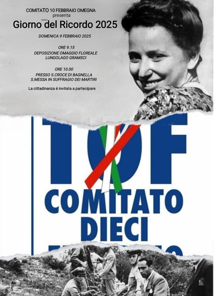 Omegna commemora il "Giorno del ricordo": una momento per non dimenticare