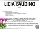 Licia Baudino di anni 83