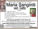 Maria Sanginiti ved. Gatto 83 anni