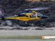 Foto: l'elicottero della Guardia di finanza in volo a Riale di Formazza