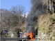 Auto distrutta dalle fiamme in Valle Cannobina