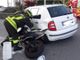 Moto contro auto a Verbania, ferito il centauro