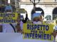 Una protesta degli infermieri (foto d'archivio)
