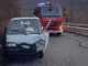 Scontro tra un'auto e un motocarro sulla via per Cossogno