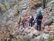 Salvati dal Soccorso Alpino i tre escursionisti bloccati sulla ferrata FOTO
