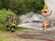 Auto in fiamme sulla SP90 tra Rovegro e Cicogna: intervento dei Vigili del Fuoco