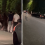 Taormina, auto a tutta velocità su giovani fuori da una discoteca - Il video