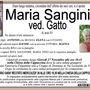 Maria Sanginiti ved. Gatto 83 anni Maria Sanginiti ved. Gatto 83 anni