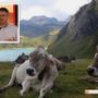Pascoli in alta Antigorio-Formazza; nel riquado Gianni Morandi Pascoli in alta Antigorio-Formazza; nel riquado Gianni Morandi