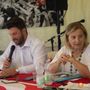 Federico Riboldi e Gianna Pentenero nel dibattito alla Lucciola Federico Riboldi e Gianna Pentenero nel dibattito alla Lucciola