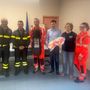 Omegna, dai vigili del fuoco un'importante donazione ai volontari del soccorso