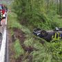 Auto si cappotta a San Bernardino Verbano: due feriti in codice giallo
