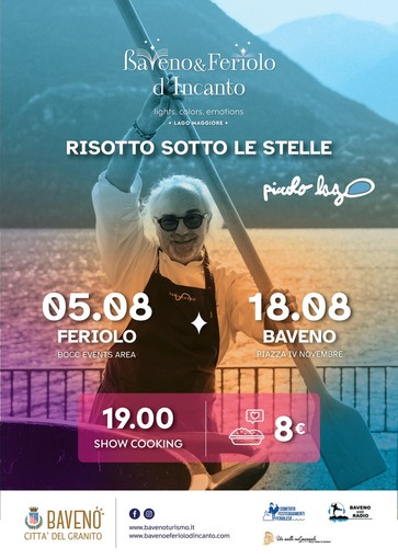 Marco Sacco porta il "Risotto sotto le stelle" a Feriolo e Baveno Marco Sacco porta il "Risotto sotto le stelle" a Feriolo e Baveno