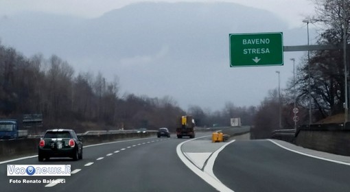 A26, chiusure notturne tra Baveno e Carpugnino