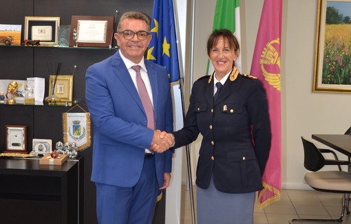 Il questore Giancarlo Conte e il capo di gabinetto Nadia Roggia Il questore Giancarlo Conte e il capo di gabinetto Nadia Roggia