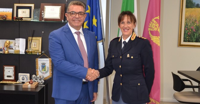 Il questore Giancarlo Conte e il capo di gabinetto Nadia Roggia