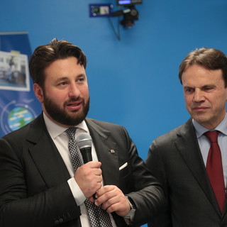 Gli assessori regionali Federico Riboldi e Andrea Tronzano