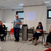 In momento dell'incontro tenutosi ieri all'Ipercoop di Gravellona Toce