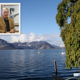 Il Lago Maggiore e nel riquadro il commissario Marco Zacchera