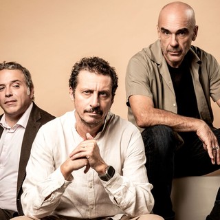 Luca Bizzarri, Enzo Paci e Antonio Zavatteri in scena con Le Nostre Donne