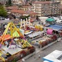 Spettacolo pirotecnico al Luna Park in Piazza Fratelli Bandiera