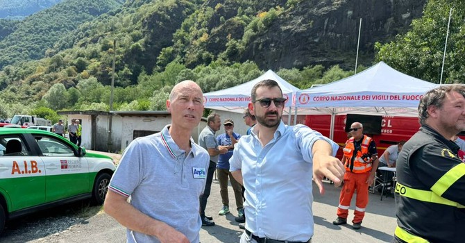 L'assessore Marnati ( nella foto a destra) con Secondo Barbero L'assessore Marnati ( nella foto a destra) con Secondo Barbero