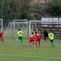 Una partita interna del Vogogna, nel riquadro Michael Nino e Cesare Rampi