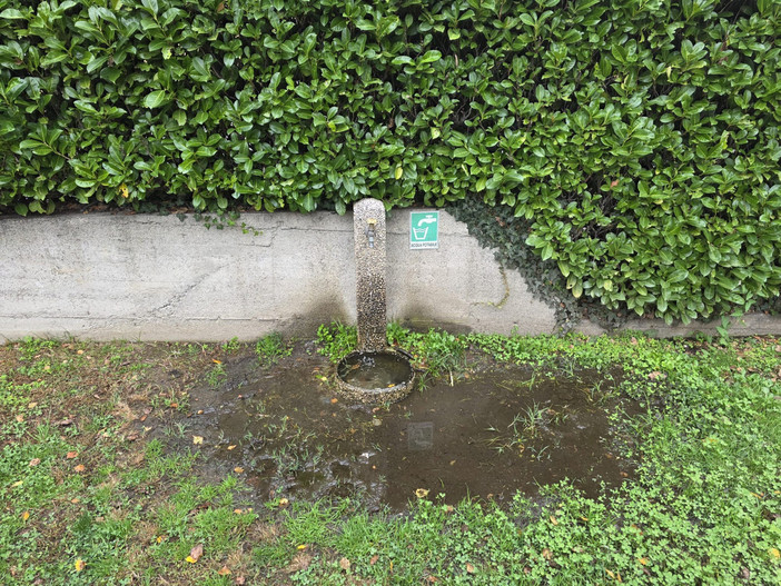 La fontana al parco giochi di Feriolo