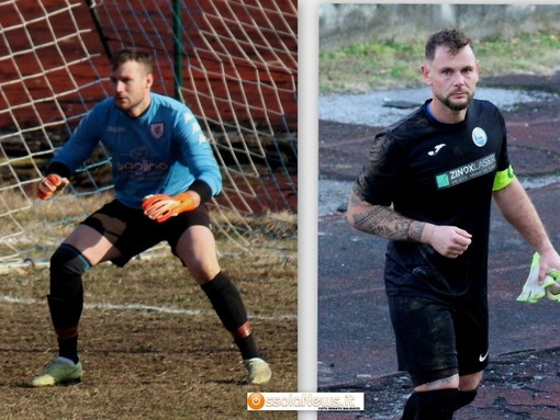 Simone Ravandoni e Fabrizio Allioli, portiere di Varzese e Virtus Villa Simone Ravandoni e Fabrizio Allioli, portiere di Varzese e Virtus Villa
