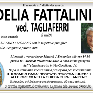 Delia Fattalini ved. Tagliaferri di anni 91