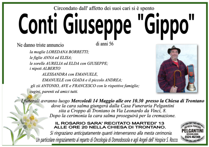 Conti Giuseppe &quot;Gippo&quot; di anni 56