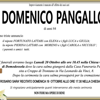Domenico Pangallo 84 anni