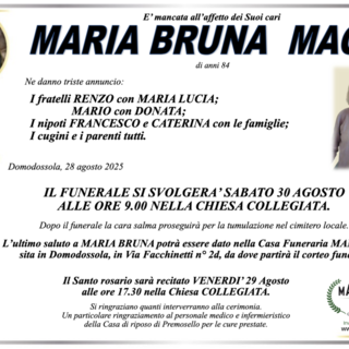 Maria Bruna Maggi di anni 84