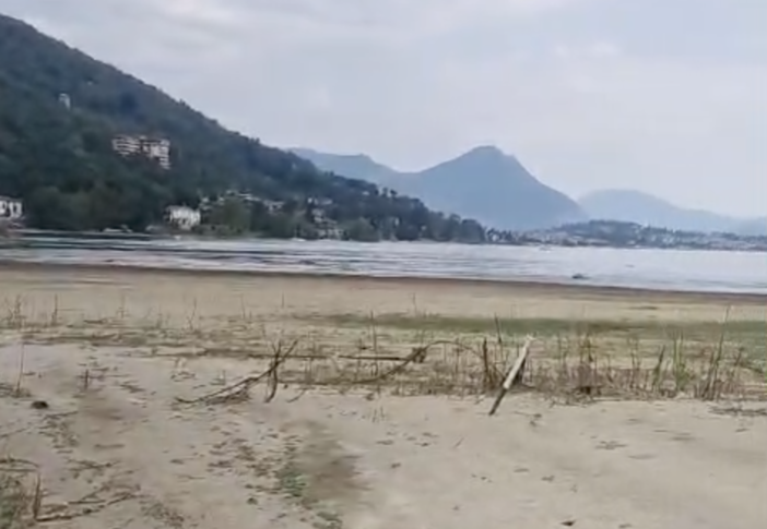 Toce, la siccità cambia il volto della foce: in secca il Canneto  VIDEO