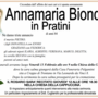 Annamaria Bionda in Pratini di anni 84