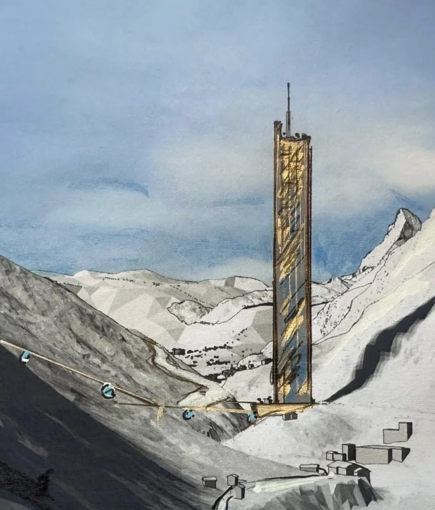 Lina Peak, il grattacielo del Cervino che divide Zermatt Lina Peak, il grattacielo del Cervino che divide Zermatt