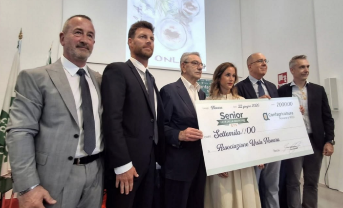 Confagricoltura Novara e Vco dona 7mila euro alla ricerca sulla SLA del Maggiore della Carità