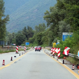 Il restringimento sulla superstrada a Villadossola: la situazione è così da ormai 2 anni