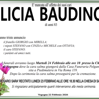 Licia Baudino di anni 83