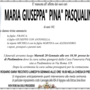 Maria Giuseppa Pasqualino di anni 102