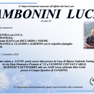 Zambonini Lucio di anni 62
