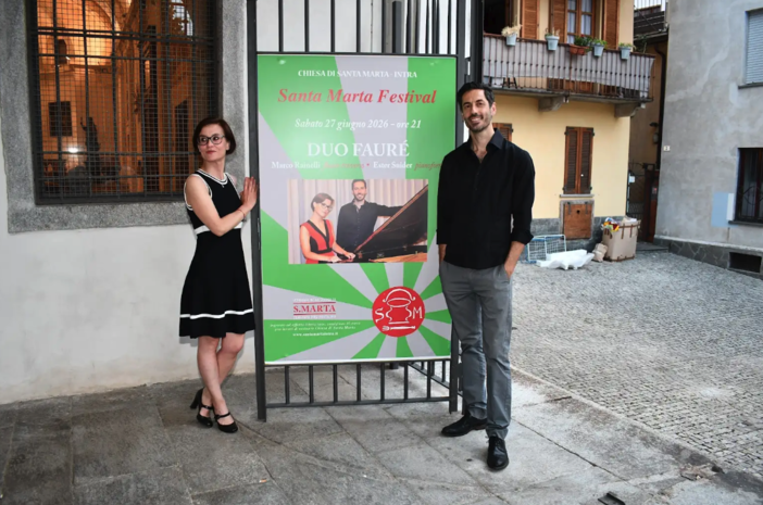 Il Duo Fauré conquista il pubblico del Santa Marta Festival Il Duo Fauré conquista il pubblico del Santa Marta Festival
