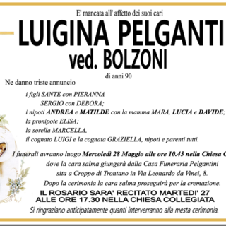 Luigina Pelgantini ved. Bolzoni di anni 90